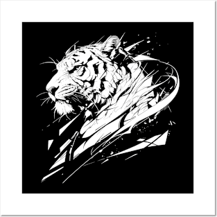 white tiger Posters and Art